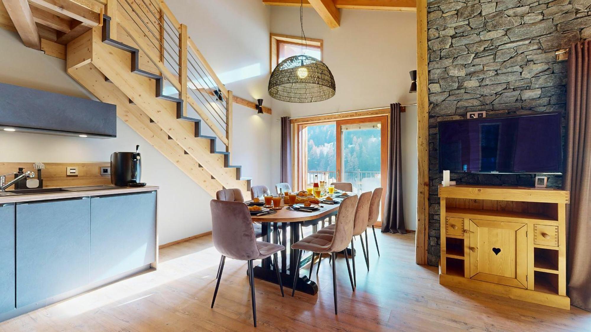 Chalet Grand Croix - Haut Standing - 8, 10 Pers Lanslebourg-Mont-Cenis Exteriör bild